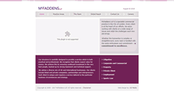 Desktop Screenshot of mcfaddenslaw.co.uk